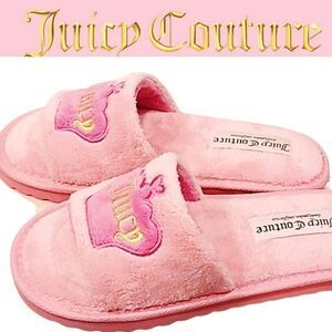Juicy Couture Crown Logo Slippers